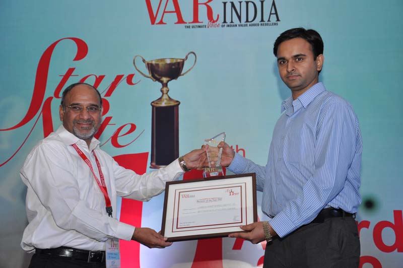 Mr. Devendra Taneja,M.D.- P C Solutions gives away award to Luminious Power Tecnologies